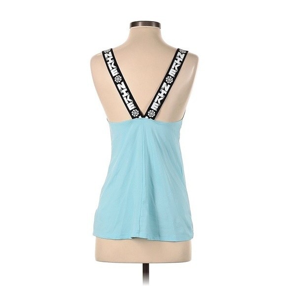 Nike blue tank top with wide strap black straps GUC size medium - Picture 2 of 9
